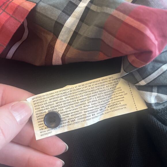 Desigual Polo Shirt Slim Black Red Gray Graphic 100% Cotton Short Sleeve Men's M - Picture 6 of 11